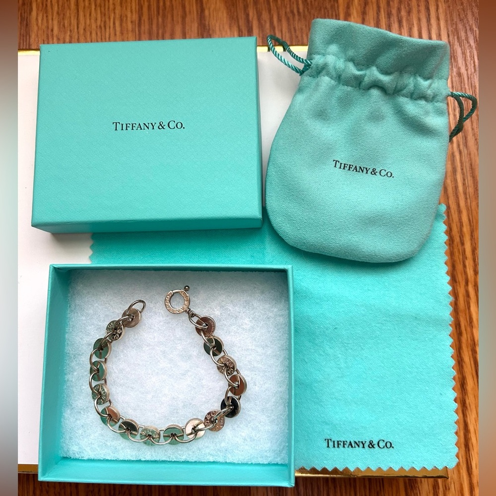 Tiffany circle silver bracelet